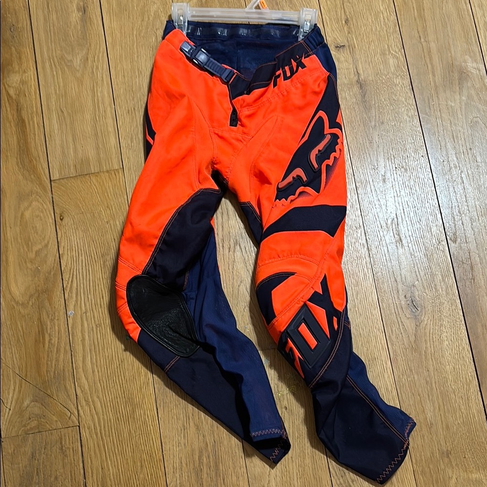 Fox Racing Orange and Navy Riding Pants